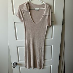 Beige Fitted Dress
